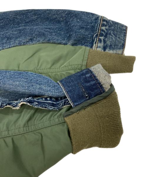 sacai（サカイ）sacai (サカイ) Denim x MA-1 Jacket/デニム × MA-1 ジャケット インディゴ サイズ:2の古着・服飾アイテム