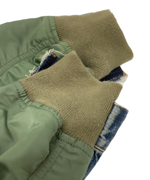 sacai（サカイ）sacai (サカイ) Denim x MA-1 Jacket/デニム × MA-1 ジャケット インディゴ サイズ:2の古着・服飾アイテム