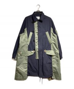 sacai フード付きネイビー・オリーブジャンパー サイズ3 中古・古着通販】sacai (サカイ) 23AW Matte Taffeta Reversible