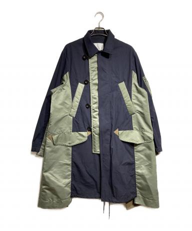 中古・古着通販】sacai (サカイ) ドッキングミリタリーコート/Mixed