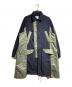 sacai（サカイ）の古着「ドッキングミリタリーコート/Mixed Media Military Coat」｜ネイビー×グリーン