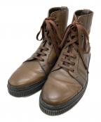 TOD'Sトッズ）の古着「スタッズレザーブーツ/Studded leather boots」｜ブラウン