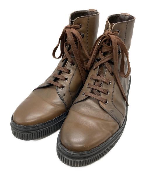 TOD'S（トッズ）TOD'S (トッズ) スタッズレザーブーツ/Studded leather boots ブラウン サイズ:7 1/2の古着・服飾アイテム