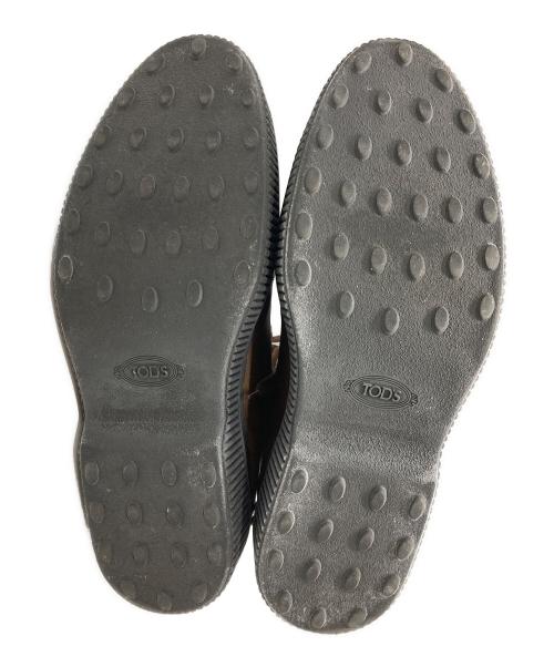 TOD'S（トッズ）TOD'S (トッズ) スタッズレザーブーツ/Studded leather boots ブラウン サイズ:7 1/2の古着・服飾アイテム