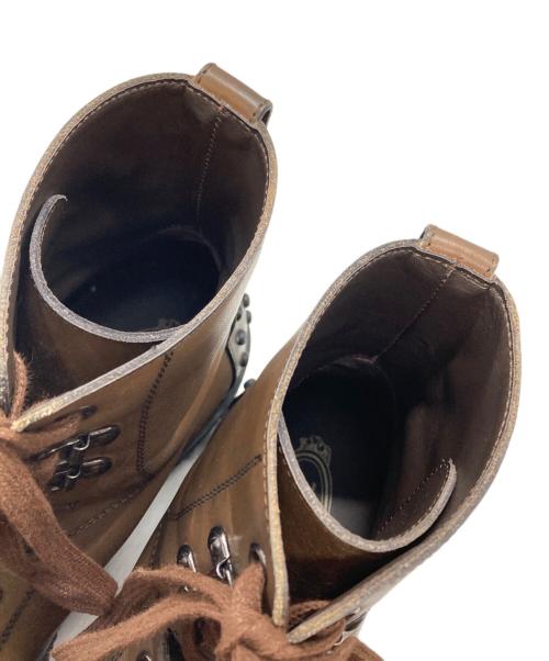 TOD'S（トッズ）TOD'S (トッズ) スタッズレザーブーツ/Studded leather boots ブラウン サイズ:7 1/2の古着・服飾アイテム