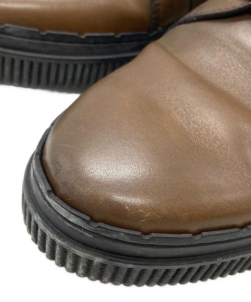 TOD'S（トッズ）TOD'S (トッズ) スタッズレザーブーツ/Studded leather boots ブラウン サイズ:7 1/2の古着・服飾アイテム