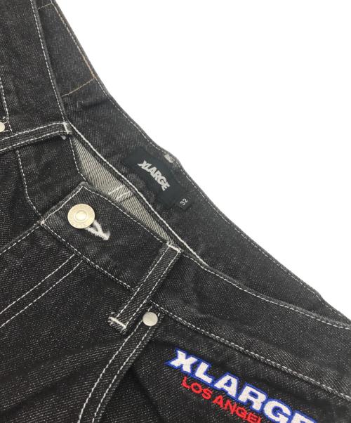 X-LARGE（エクストララージ）X-LARGE (エクストララージ) ダブルニーデニムパンツ ブラック サイズ:32の古着・服飾アイテム