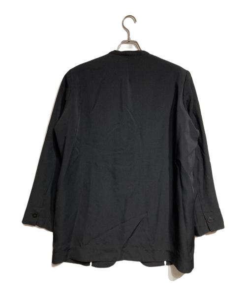 OVERCOAT（オーバーコート）OVERCOAT (オーバーコート) Collerless Single Breasted Jacket/カラーレスシングルブレステッドジャケット ブラック サイズ:1の古着・服飾アイテム