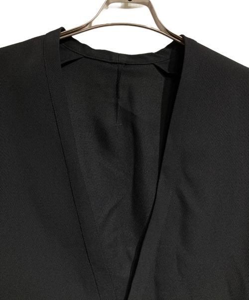 OVERCOAT（オーバーコート）OVERCOAT (オーバーコート) Collerless Single Breasted Jacket/カラーレスシングルブレステッドジャケット ブラック サイズ:1の古着・服飾アイテム