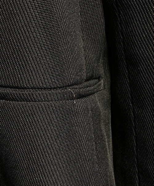OVERCOAT（オーバーコート）OVERCOAT (オーバーコート) Collerless Single Breasted Jacket/カラーレスシングルブレステッドジャケット ブラック サイズ:1の古着・服飾アイテム