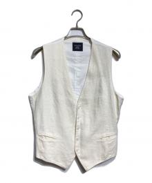 TAGLIATORE（タリアトーレ）の古着「リネンベスト」｜ベージュ