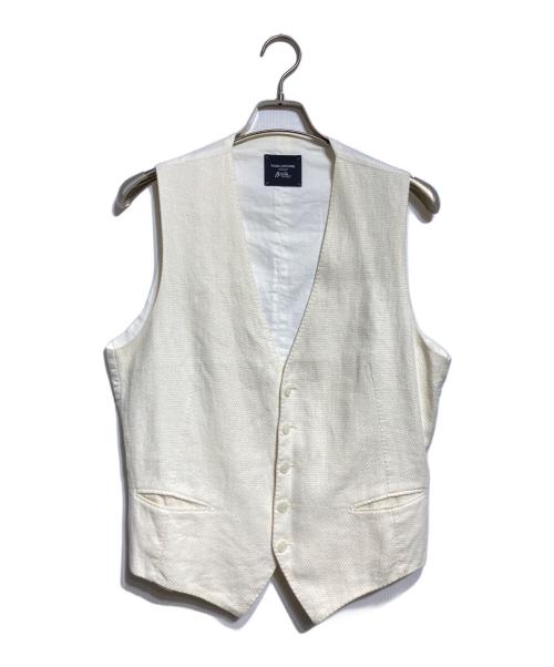 TAGLIATORE（タリアトーレ）TAGLIATORE (タリアトーレ) リネンベスト ベージュ サイズ:1の古着・服飾アイテム