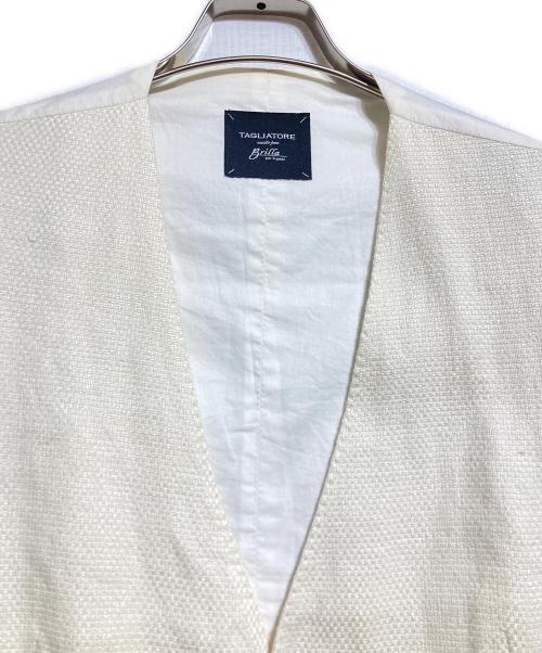 TAGLIATORE（タリアトーレ）TAGLIATORE (タリアトーレ) リネンベスト ベージュ サイズ:1の古着・服飾アイテム