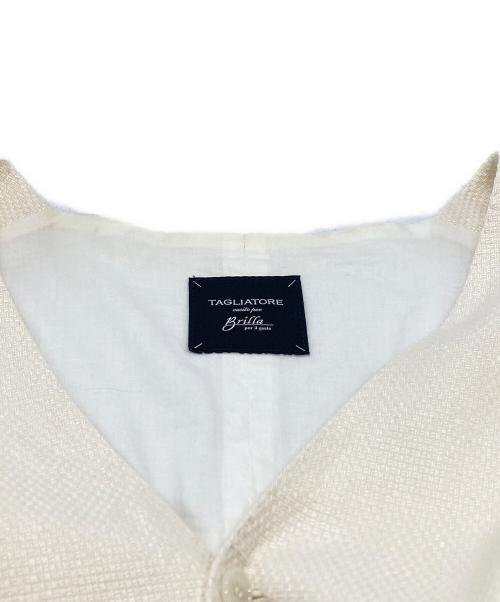TAGLIATORE（タリアトーレ）TAGLIATORE (タリアトーレ) リネンベスト ベージュ サイズ:1の古着・服飾アイテム