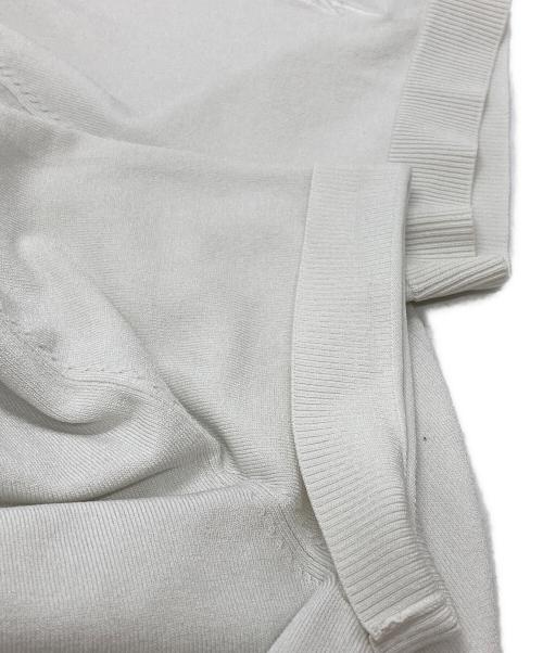 NEIL BARRETT（ニールバレット）NEIL BARRETT (ニールバレット) 半袖ニットポロシャツ/Short-sleeved knit polo shirt ホワイト サイズ:Lの古着・服飾アイテム
