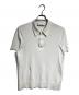 NEIL BARRETT（ニールバレット）の古着「半袖ニットポロシャツ/Short-sleeved knit polo shirt」｜ホワイト