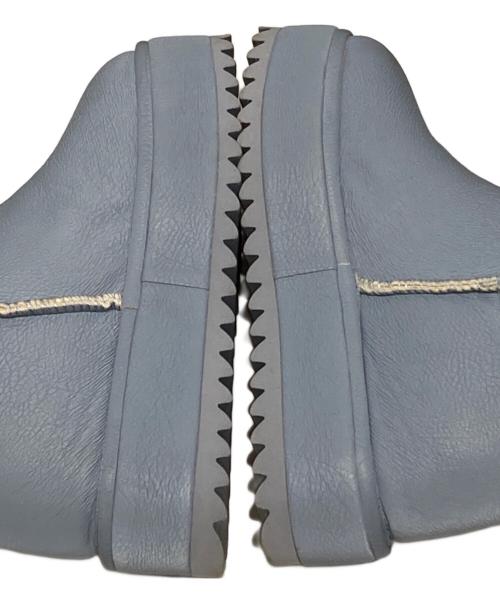 YELLO（イエロ）YELLO (イエロ) ムートンロングブーツ/Sheepskin long boots ブルー サイズ:Sの古着・服飾アイテム