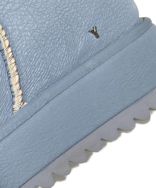 YELLO（イエロ）YELLO (イエロ) ムートンロングブーツ/Sheepskin long boots ブルー サイズ:Sの古着・服飾アイテム