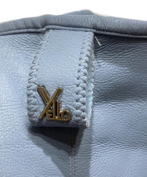 YELLO（イエロ）YELLO (イエロ) ムートンロングブーツ/Sheepskin long boots ブルー サイズ:Sの古着・服飾アイテム