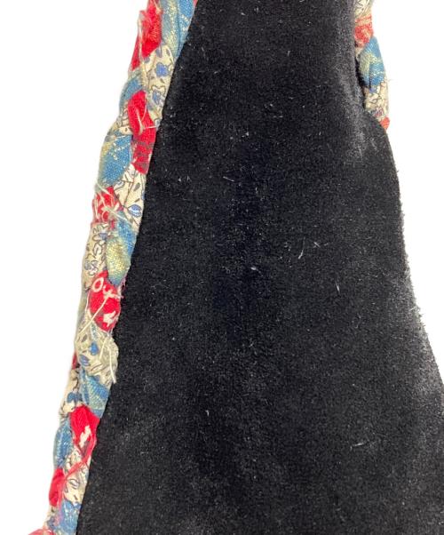 KAPITAL（キャピタル）KAPITAL (キャピタル) バンダナリメイクスウェードバッグ/Bandana Remake Suede Bag ブラックの古着・服飾アイテム