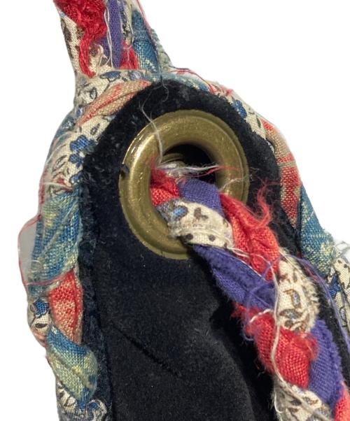 KAPITAL（キャピタル）KAPITAL (キャピタル) バンダナリメイクスウェードバッグ/Bandana Remake Suede Bag ブラックの古着・服飾アイテム