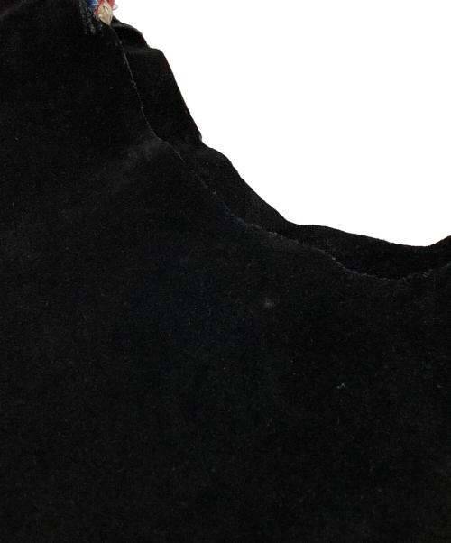 KAPITAL（キャピタル）KAPITAL (キャピタル) バンダナリメイクスウェードバッグ/Bandana Remake Suede Bag ブラックの古着・服飾アイテム