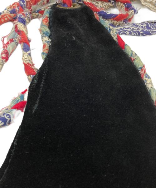KAPITAL（キャピタル）KAPITAL (キャピタル) バンダナリメイクスウェードバッグ/Bandana Remake Suede Bag ブラックの古着・服飾アイテム