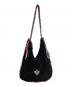 KAPITAL（キャピタル）の古着「バンダナリメイクスウェードバッグ/Bandana Remake Suede Bag」｜ブラック