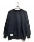 WTAPS（ダブルタップス）の古着「WOUND SWEATER RAPO. SIGN」｜ブラック