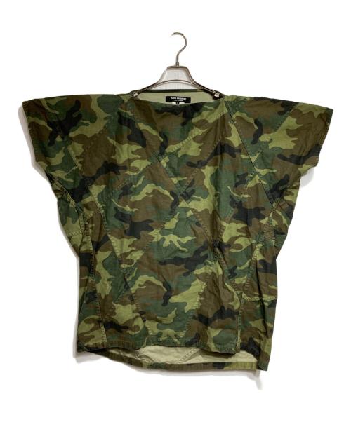 JUNYA WATANABE COMME des GARCONS（(ジュンヤワタナベ コムデギャルソン）JUNYA WATANABE COMME des GARCONS ((ジュンヤワタナベ コムデギャルソン) カモフラパッチワークワンピース/Camouflage Patchwork Dress オリーブ サイズ:Sの古着・服飾アイテム