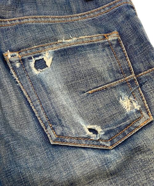 DIOR HOMME（ディオール オム）Dior Homme (ディオール オム) ダメージ加工デニムパンツ/Distressed Denim Pants インディゴ サイズ:27の古着・服飾アイテム