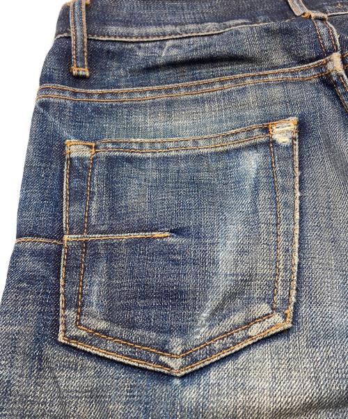 DIOR HOMME（ディオール オム）Dior Homme (ディオール オム) ダメージ加工デニムパンツ/Distressed Denim Pants インディゴ サイズ:27の古着・服飾アイテム