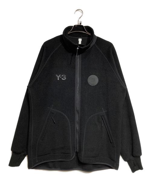 Y-3（ワイスリー）Y-3 (ワイスリー) U LEOPARD FLEECE JACKET/レオパードフリース ブラック サイズ:Mの古着・服飾アイテム