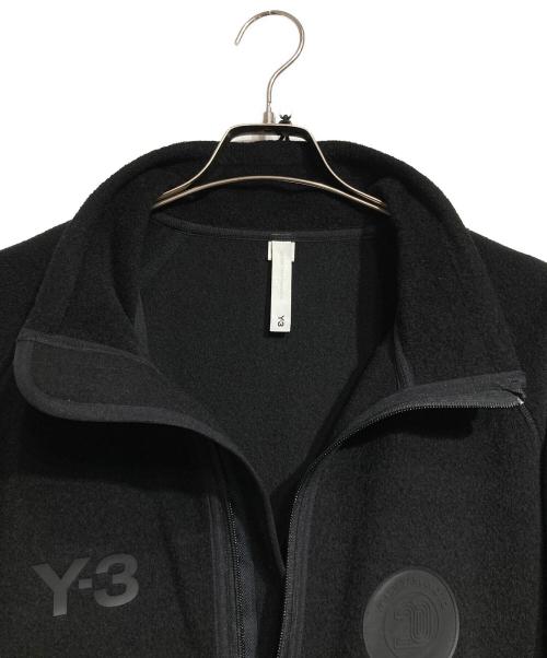Y-3（ワイスリー）Y-3 (ワイスリー) U LEOPARD FLEECE JACKET/レオパードフリース ブラック サイズ:Mの古着・服飾アイテム