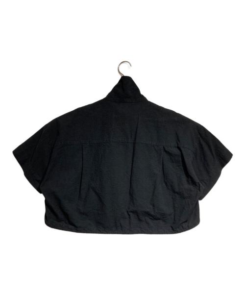 Vivienne Westwood RED LABEL（ヴィヴィアンウエストウッドレッドレーベル）Vivienne Westwood RED LABEL (ヴィヴィアンウエストウッドレッドレーベル) シアサッカークロップジップシャツ/Seersucker Cropped Zip Shirt ブラック サイズ:Mの古着・服飾アイテム