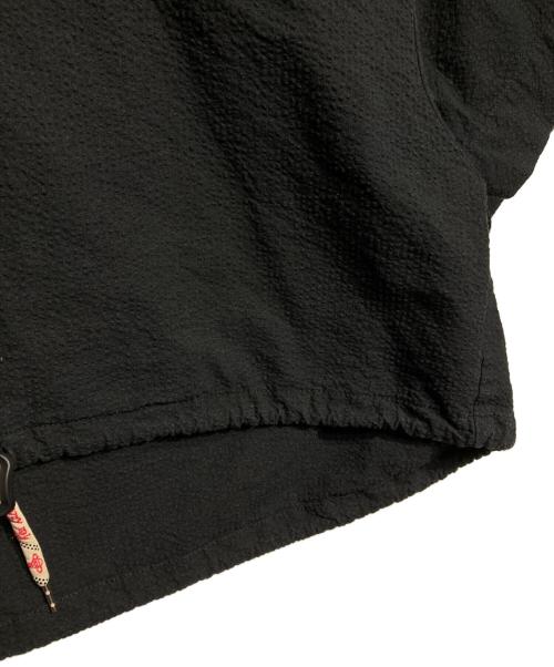 Vivienne Westwood RED LABEL（ヴィヴィアンウエストウッドレッドレーベル）Vivienne Westwood RED LABEL (ヴィヴィアンウエストウッドレッドレーベル) シアサッカークロップジップシャツ/Seersucker Cropped Zip Shirt ブラック サイズ:Mの古着・服飾アイテム