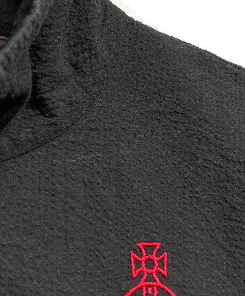Vivienne Westwood RED LABEL（ヴィヴィアンウエストウッドレッドレーベル）Vivienne Westwood RED LABEL (ヴィヴィアンウエストウッドレッドレーベル) シアサッカークロップジップシャツ/Seersucker Cropped Zip Shirt ブラック サイズ:Mの古着・服飾アイテム