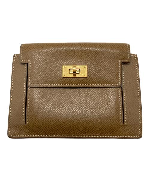HERMES（エルメス）HERMES (エルメス) ケリー・ポケットコンパクト/Kelly Pocket Compact ブラウンの古着・服飾アイテム