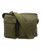 PORTERポーター）の古着「UNIT SHOULDER BAG/ユニット・ショルダーバッグ」｜カーキ