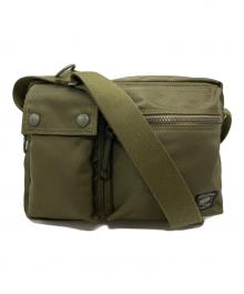 PORTER（ポーター）の古着「UNIT SHOULDER BAG/ユニット・ショルダーバッグ」｜カーキ