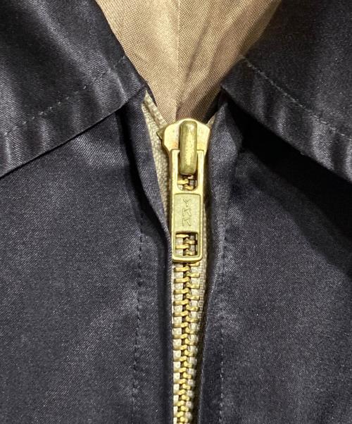 Martin Margiela 10（マルタン・マルジェラ 10）Martin Margiela 10 (マルタン・マルジェラ 10) コットンシルクサテンブルゾン/Cotton silk satin blouson ブラウン×ベージュ サイズ:46の古着・服飾アイテム