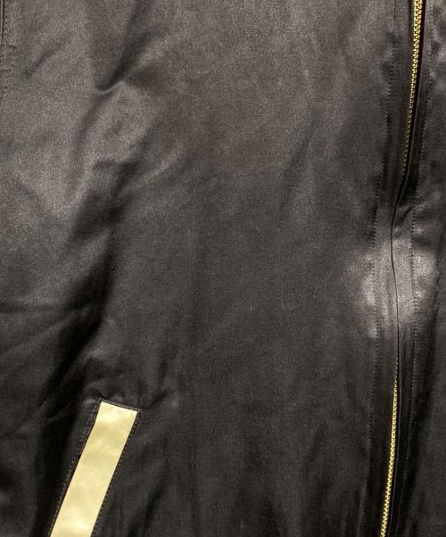 Martin Margiela 10（マルタン・マルジェラ 10）Martin Margiela 10 (マルタン・マルジェラ 10) コットンシルクサテンブルゾン/Cotton silk satin blouson ブラウン×ベージュ サイズ:46の古着・服飾アイテム