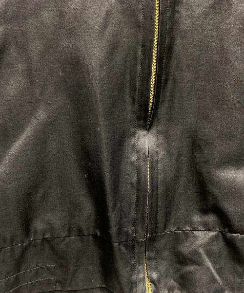 Martin Margiela 10（マルタン・マルジェラ 10）Martin Margiela 10 (マルタン・マルジェラ 10) コットンシルクサテンブルゾン/Cotton silk satin blouson ブラウン×ベージュ サイズ:46の古着・服飾アイテム
