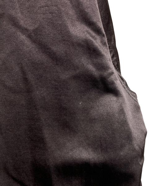 Martin Margiela 10（マルタン・マルジェラ 10）Martin Margiela 10 (マルタン・マルジェラ 10) コットンシルクサテンブルゾン/Cotton silk satin blouson ブラウン×ベージュ サイズ:46の古着・服飾アイテム