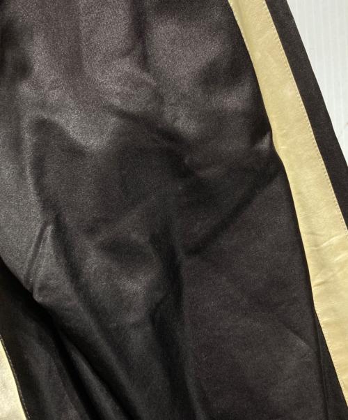 Martin Margiela 10（マルタン・マルジェラ 10）Martin Margiela 10 (マルタン・マルジェラ 10) コットンシルクサテンブルゾン/Cotton silk satin blouson ブラウン×ベージュ サイズ:46の古着・服飾アイテム