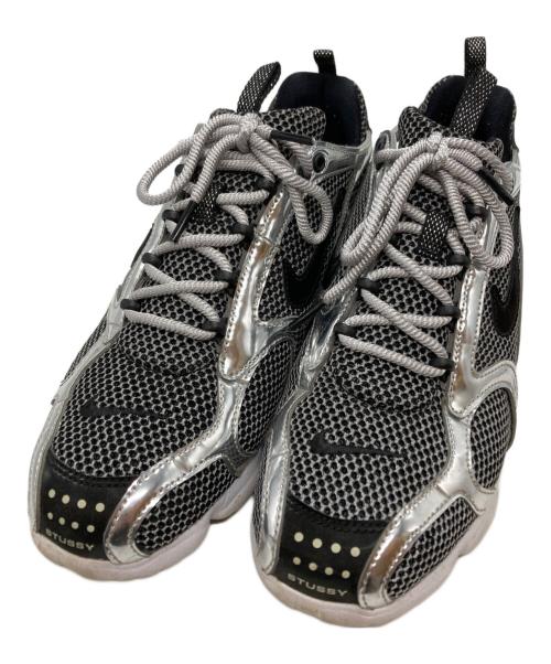 NIKE（ナイキ）NIKE (ナイキ) stussy (ステューシー) AIR ZOOM SPIRIDON CAGED/エア ズーム スピリドン ケージド シルバー サイズ:27㎝の古着・服飾アイテム