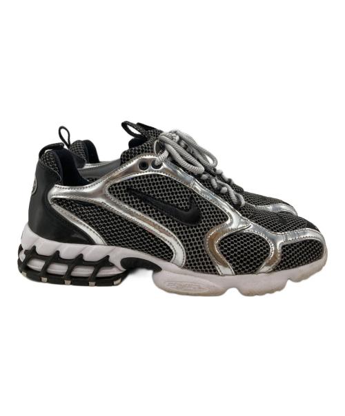 NIKE（ナイキ）NIKE (ナイキ) stussy (ステューシー) AIR ZOOM SPIRIDON CAGED/エア ズーム スピリドン ケージド シルバー サイズ:27㎝の古着・服飾アイテム