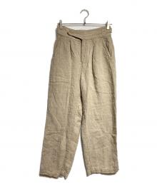 I.S. ISSEY MIYAKE（イッセイ ミヤケ）の古着「リネングルカパンツ/Linen Gurkha Pants 」｜ベージュ