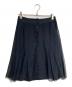 CHANEL（シャネル）の古着「シルクチュールミドルスカート/Silk Tulle Midi Skirt」｜ネイビー