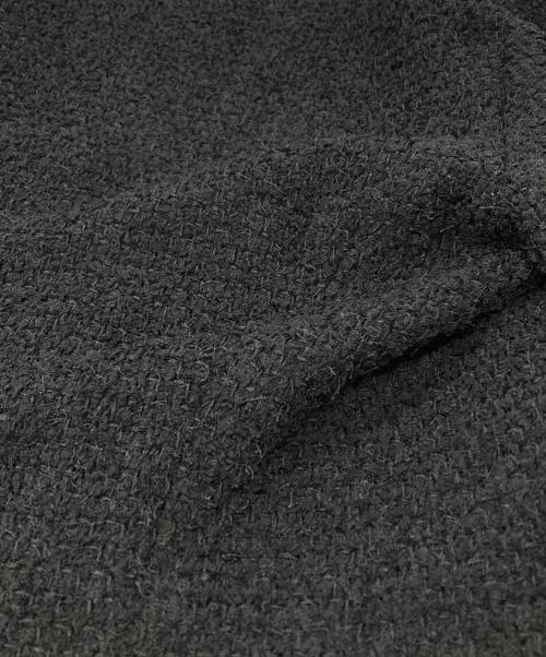 CHANEL（シャネル）CHANEL (シャネル) ツイード×チュール切替シルクジャケット/Tweed and Tulle Paneled Silk Jacket ブラック サイズ:40の古着・服飾アイテム